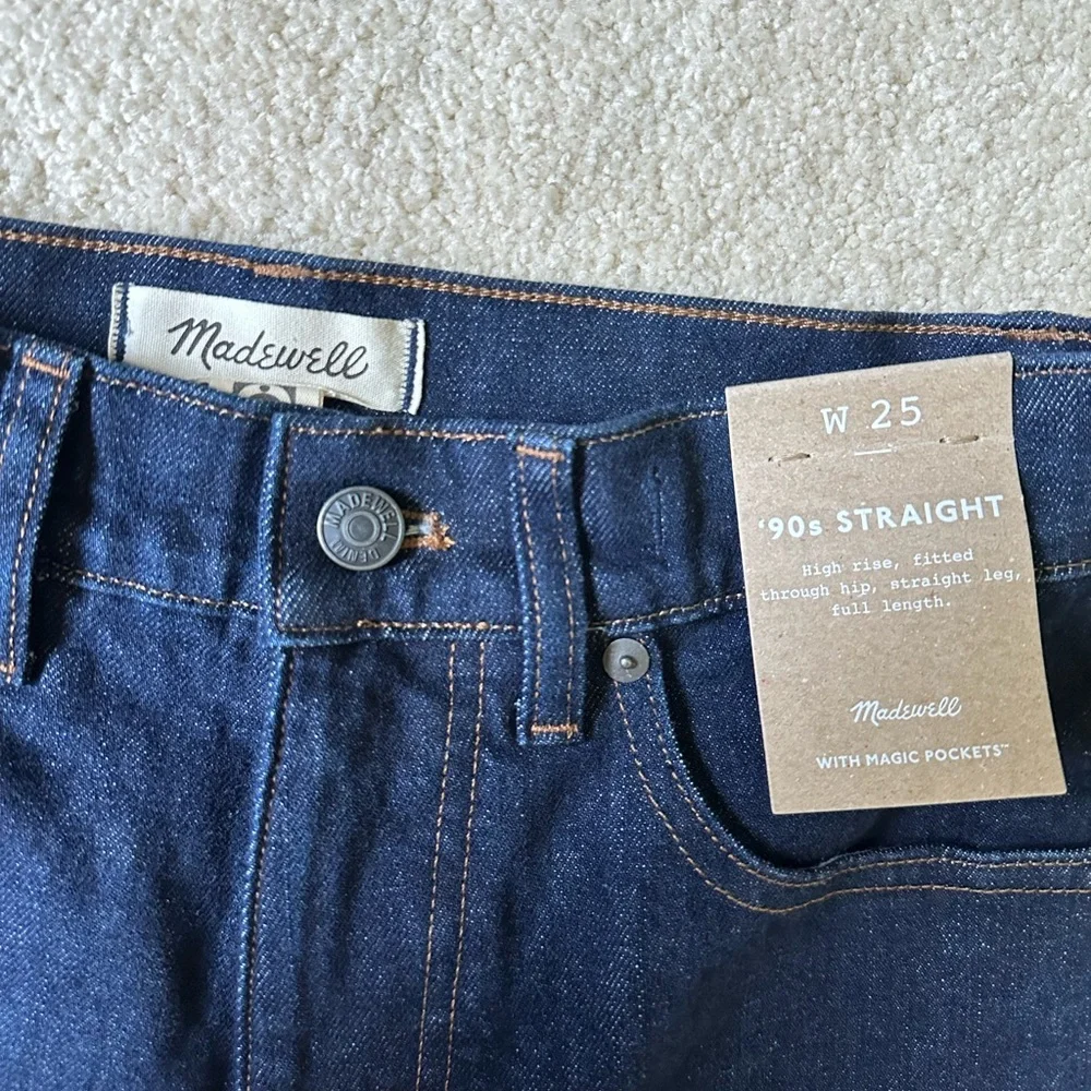Madewell 90s straight Jean in Norman Wash 25 NWT - Picture 5 of 5